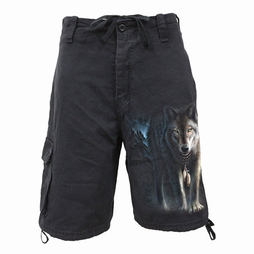 SPIRAL - FROM DARKNESS - Vintage Cargo Shorts Schwarz