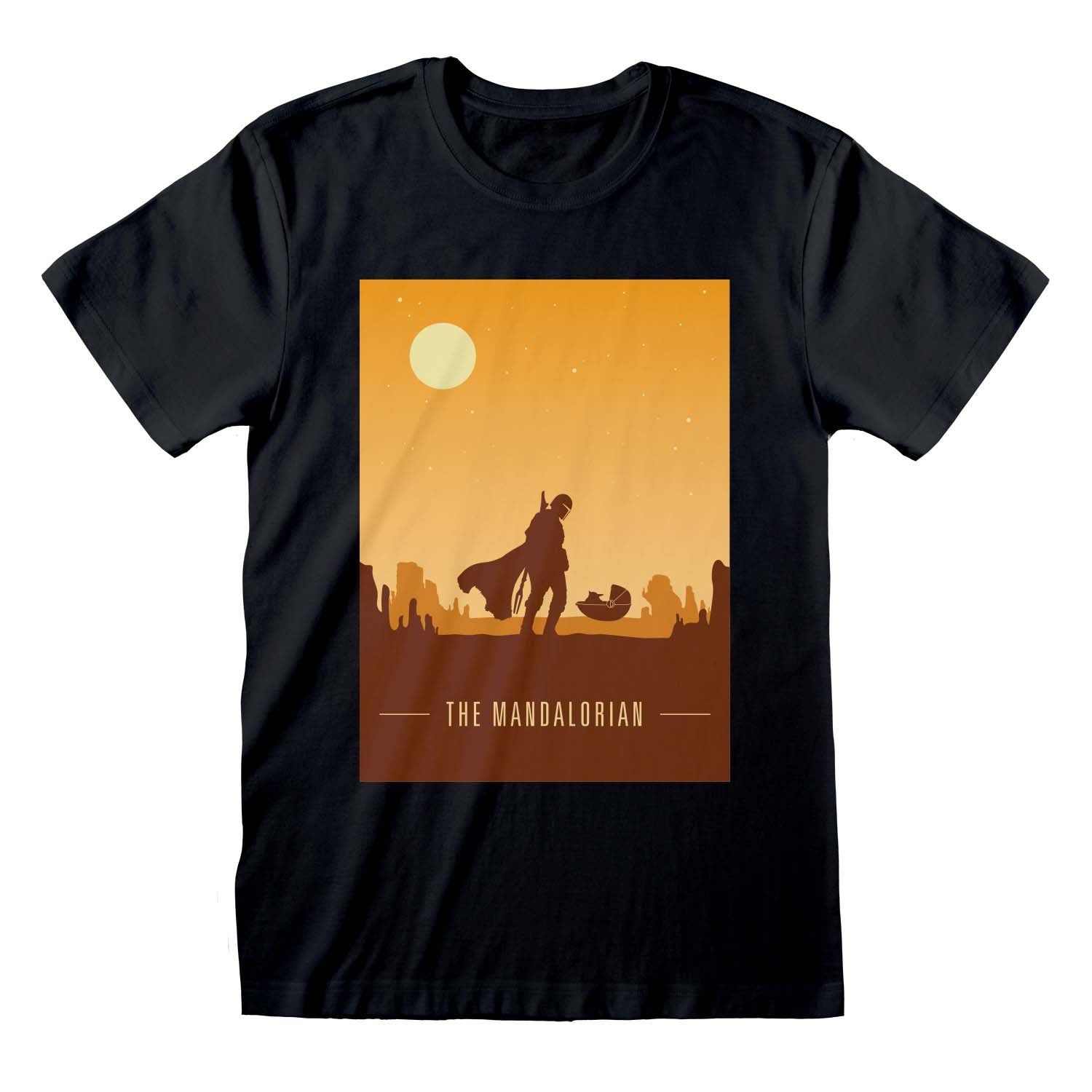 STAR WARS: THE MANDALORIAN - RETRO POSTER - T-SHIRT