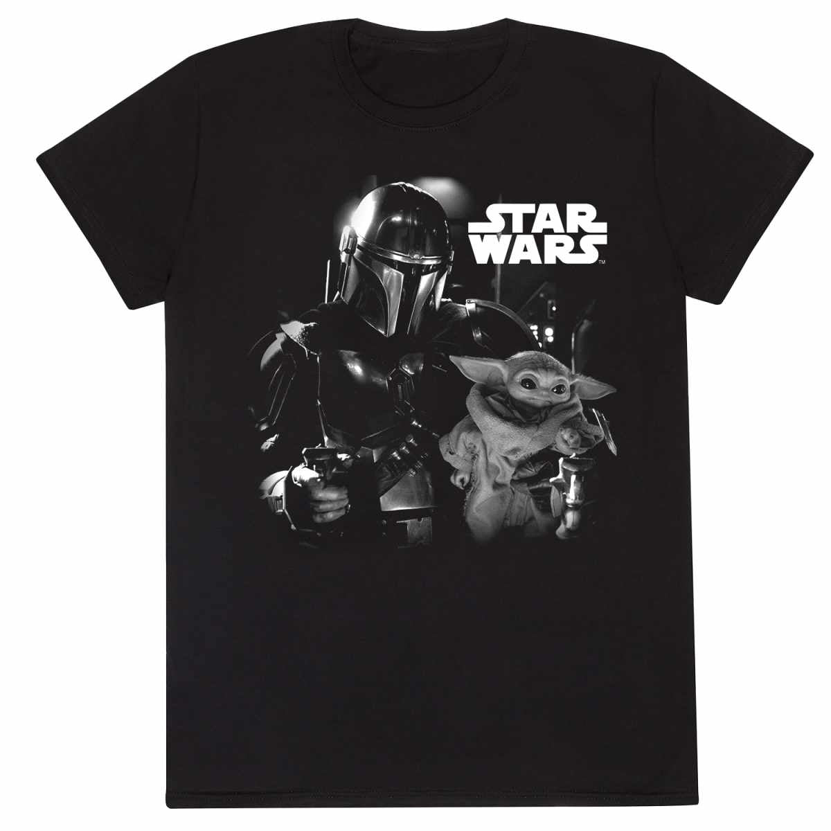 STAR WARS: THE MANDALORIAN - BW PHOTO - T-SHIRT