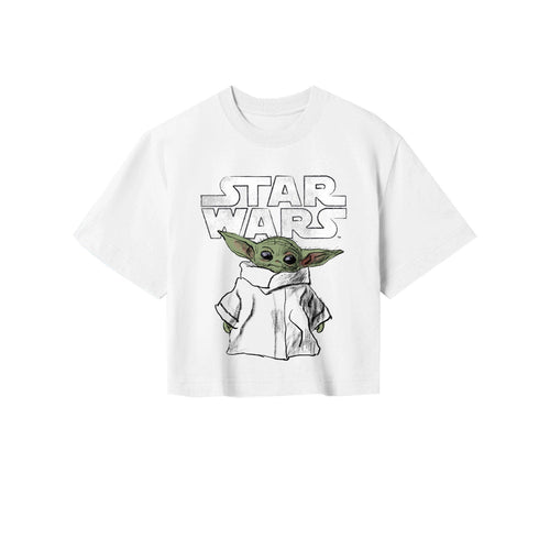 STAR WARS: DER MANDALORIANER - DAS KIND SKIZZE - T-SHIRT BESCHNITTEN