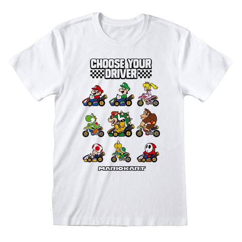 MARIO KART - WÄHLE DEINEN FAHRER - T-SHIRT