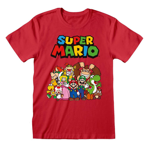 SUPER MARIO BROS - HAUPTFIGUR GRUPPE - T-SHIRT