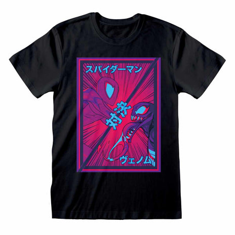 SPIDER-MAN - MARVEL COMICS SPIDERMAN -SPIDERMAN VS VENOM - CAMISETA