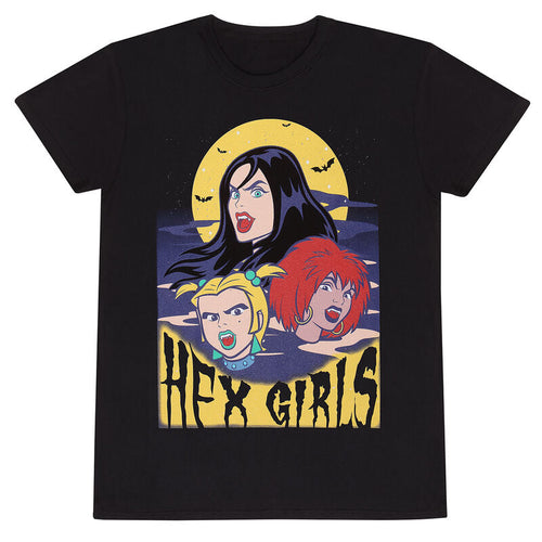 SCOOBY DOO - HEX GIRLS SCHWEBENDE KÖPFE MIT GELBEM MOND - T-SHIRT