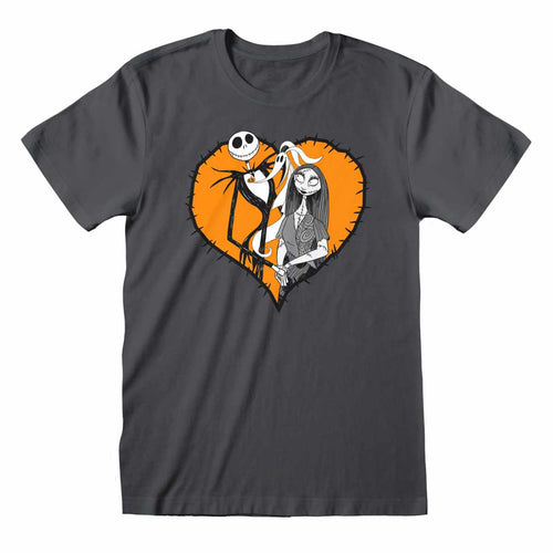 THE NIGHTMARE BEFORE CHRISTMAS - ORANGE HEART - T-SHIRT