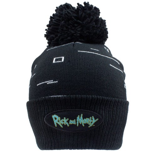 RICK AND MORTY - PIXELDRUCK - BEANIE POM