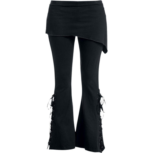 SPIRAL - URBAN FASHION - 2IN1 BOOT-CUT LEGGINGS MIT MICRO SLANT SKIRT