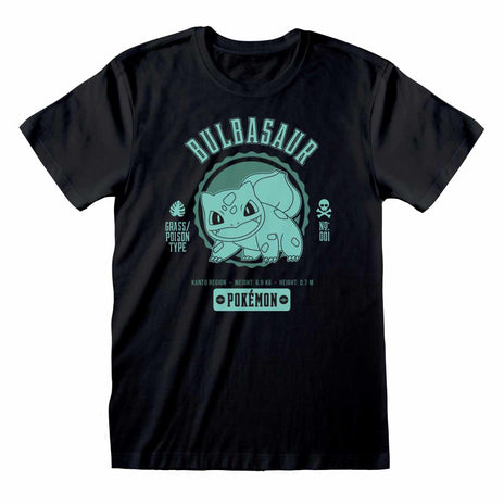 POKEMON - COLLEGE BULBASAUR - T-SHIRT