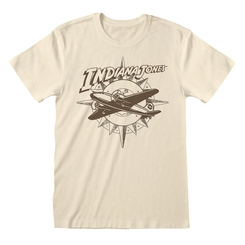 INDIANA JONES - FLUGZEUG UND KOMPASS - T-SHIRT