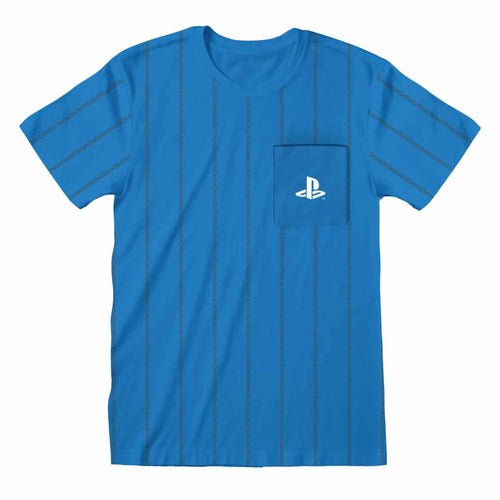 PLAYSTATION - GESTREIFTES TASCHENLOGO - T-SHIRT