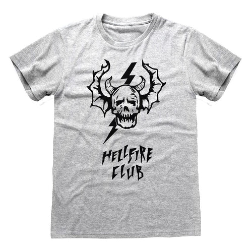 STRANGER THINGS - HELLFIRE SKULL - T-SHIRT