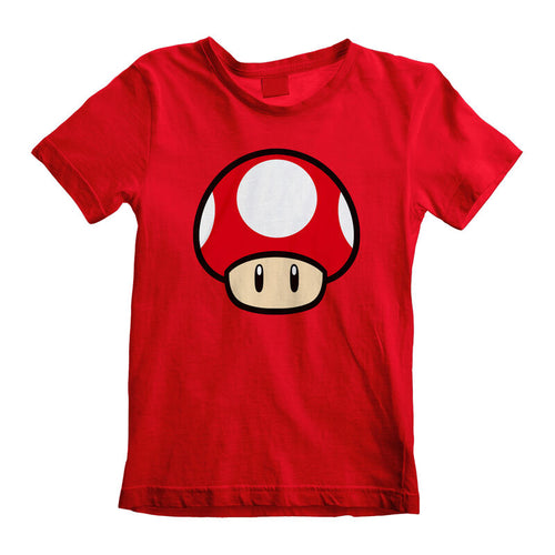 SUPER MARIO - POWER UP PILZ - KINDER T-SHIRT