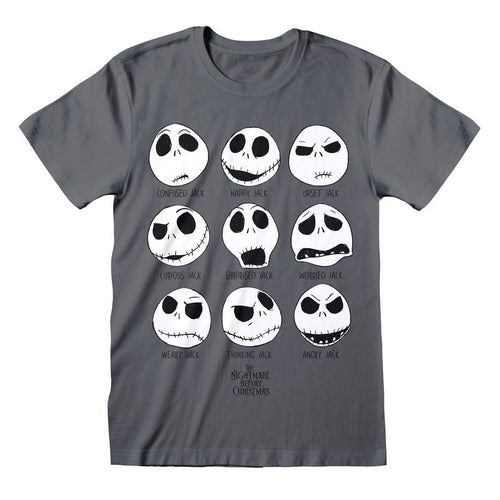 THE NIGHTMARE BEFORE CHRISTMAS - MANY FACES OF JACK - T-SHIRT