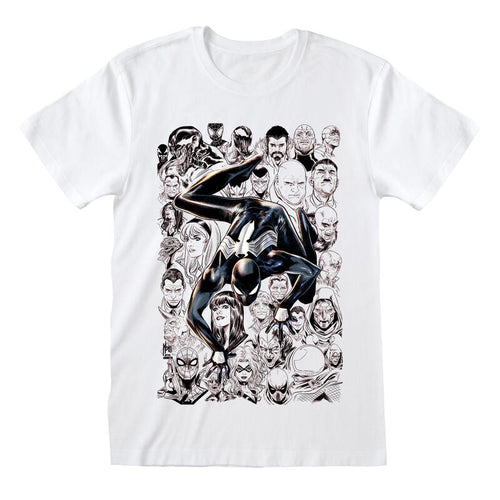 MARVEL COMICS - SCHWARZER ANZUG SPINNE - T-SHIRT