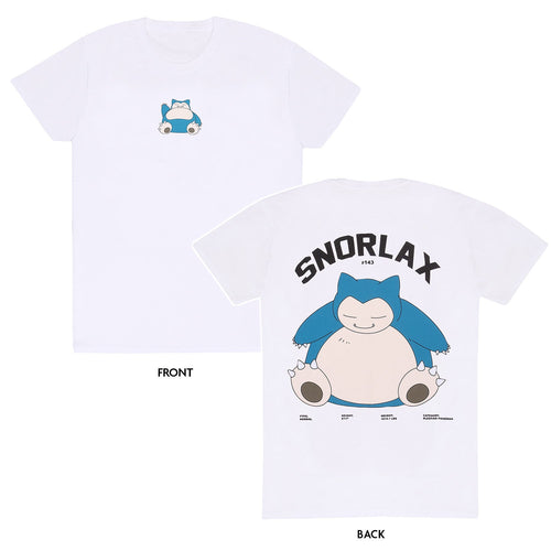 POKEMON - SNORLAX VORDERSEITE & RÜCKSEITE - T-SHIRT