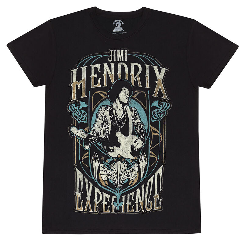 Jimi Hendrix - Art Nouveau - T-Shirt Black