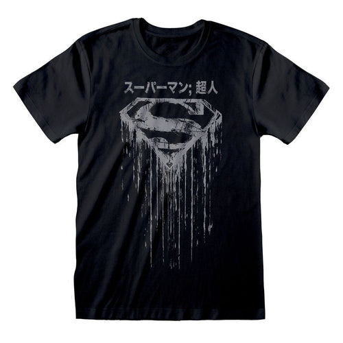 SUPERMAN - JAPANISCHES LOGO DISTRESSED - T-SHIRT