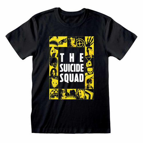 SUICIDE SQUAD - GELBES GITTER - T-SHIRT