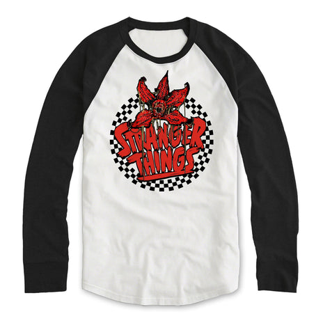 STRANGER THINGS - CHECKERED CIRCLE LS - LONG SLEEVE BASEBALL