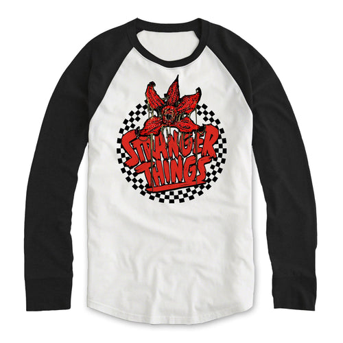 STRANGER THINGS - CHECKERED CIRCLE LS - LONG SLEEVE BASEBALL