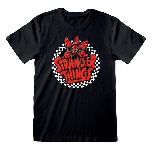 STRANGER THINGS - CHECKERED CIRCLE - T-SHIRT