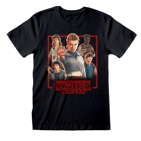 STRANGER THINGS - CHARACTERS IN GLOWING BOX - T-SHIRT