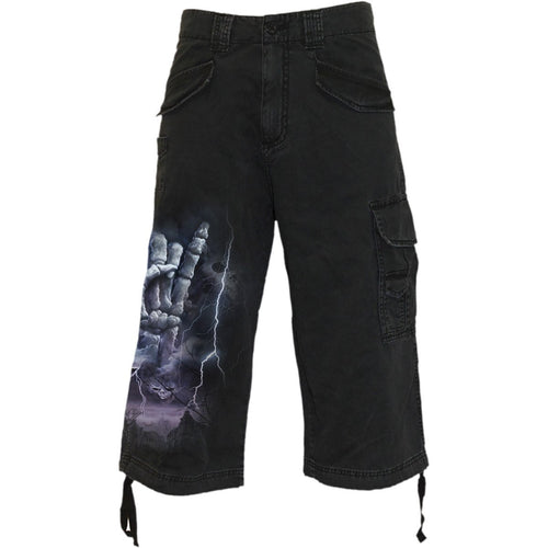 SPIRALE - ROCK ETERNAL - VINTAGE CARGO SHORTS 3/4 LANG