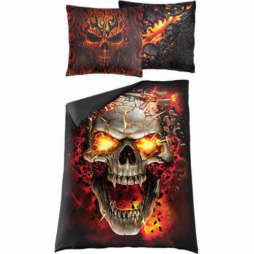 SPIRAL - SKULL BLAST - SINGLE DUVET COVER + UK AND EU PILLOW CASE