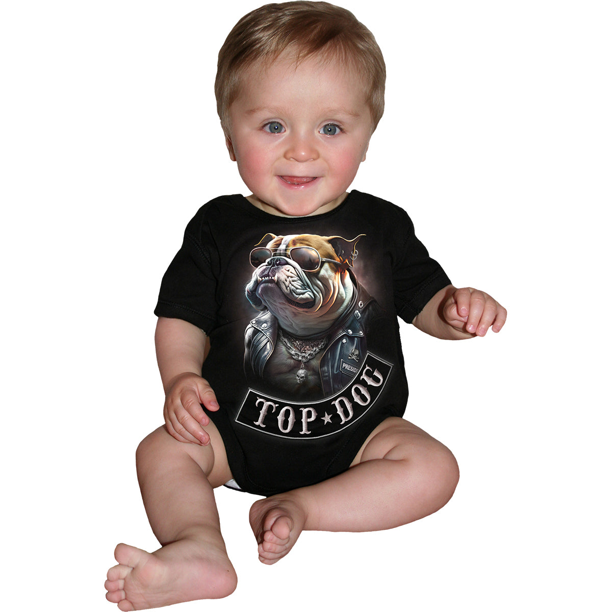 SPIRAL - TOP DOG - BABY SLEEPSUIT
