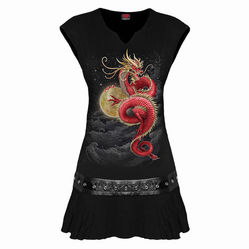 SPIRALE - SHENLONG - NIETEN-TAILLE MINIKLEID