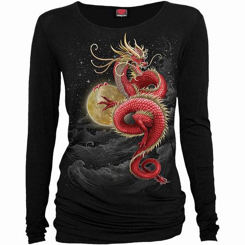 SPIRALE - SHENLONG - BAGGY TOP SCHWARZ