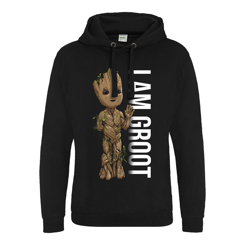 I Am Groot - Profile (Hoodie) - Hoodie Black