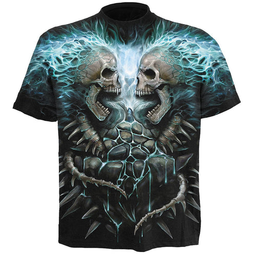 SPIRALE - FLAMMENDER STACHEL - ALLOVER-T-SHIRT