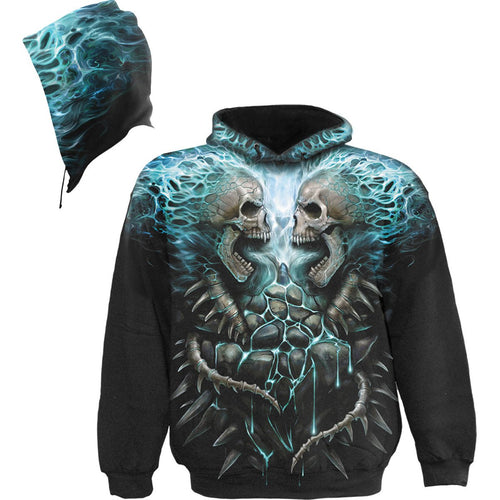 SPIRALE - FLAMING SPINE - ALLOVER HOODIE