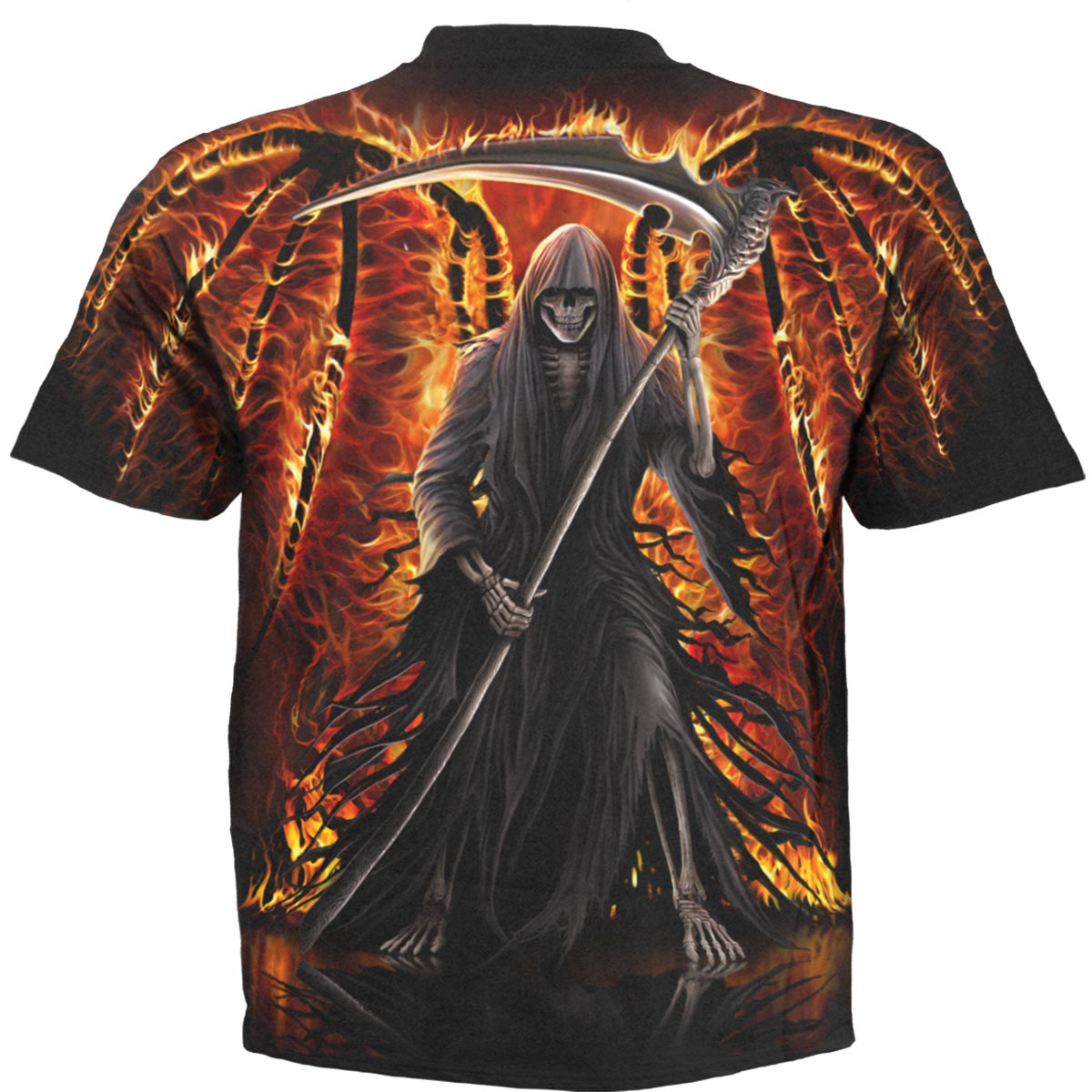 SPIRAL - FLAMING DEATH - ALLOVER T-SHIRT