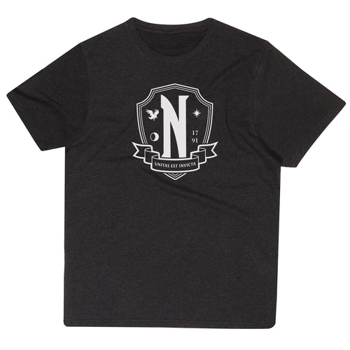 MITTWOCH - NEVERMORE WEISSES EMBLEM - T-SHIRT