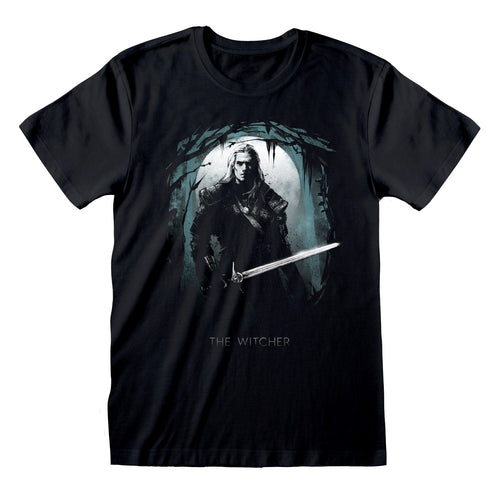 THE WITCHER - SILHOUETTE MOON - T-SHIRT