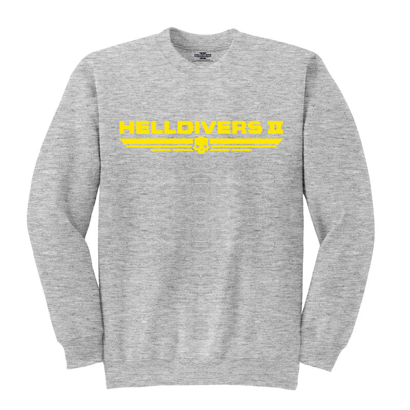 Helldivers 2 - Yellow Logo (Sweatshirt) - Sweatshirt Grey