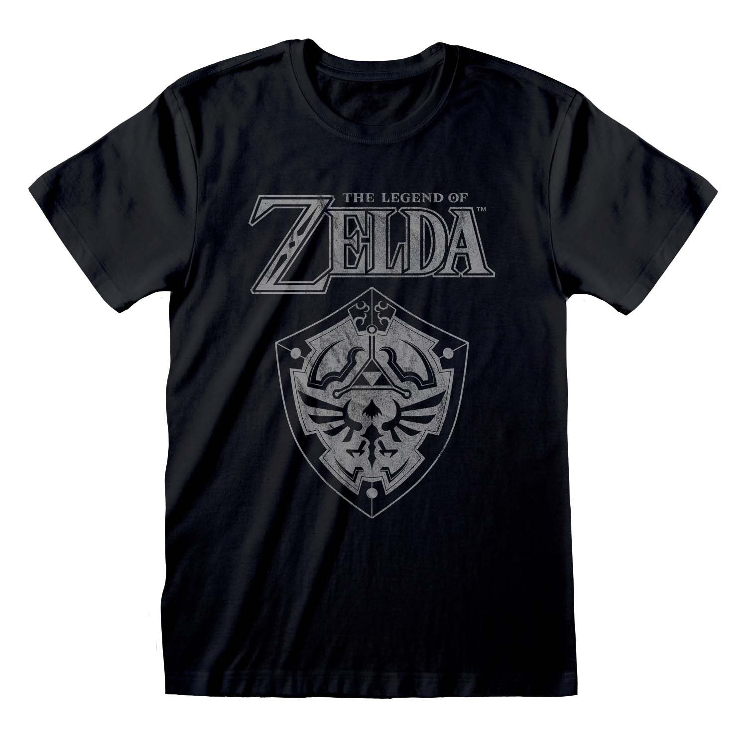 LEGEND OF ZELDA - DISTRESSED SHIELD - T-SHIRT