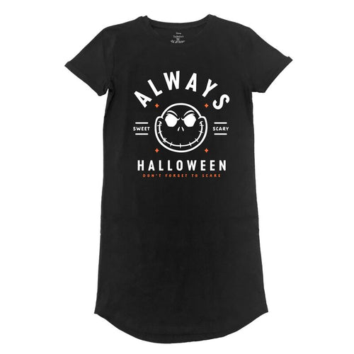 THE NIGHTMARE BEFORE CHRISTMAS - ALWAYS HALLOWEEN - T-SHIRT DRESS