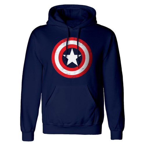 CAPTAIN AMERICA - SHIELD DISTRESSED - HOODIE