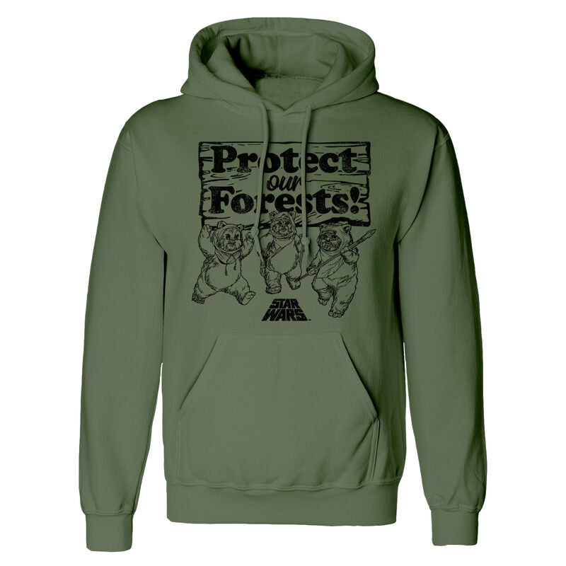 Star Wars - Protect Our Forests Green (Hoodie) - Hoodie Olive