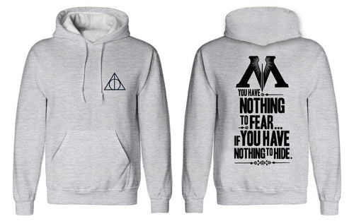 HARRY POTTER - NICHTS ZU BEFÜRCHTEN - HOODIE GRAU