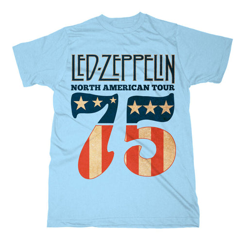 LED ZEPPELIN - 1975 NORDAMERIKATOUR - T-SHIRT