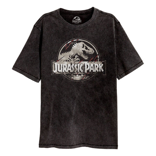 JURASSIC PARK - ZERKRATZTES LOGO - T-SHIRT