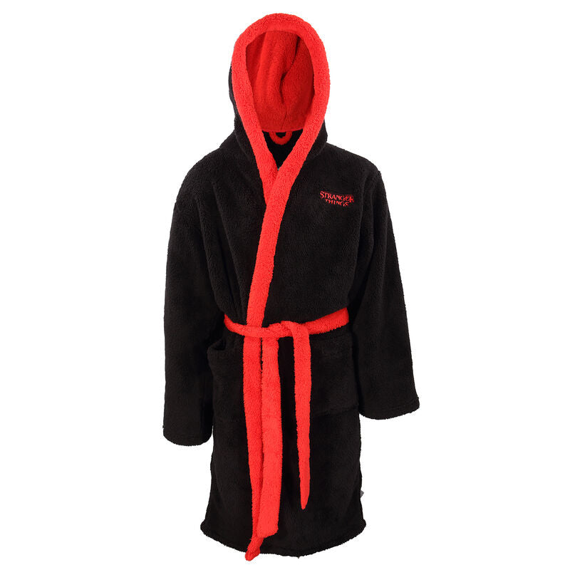 Stranger Things - Logo Dressing Gown - Dressing Gown Black