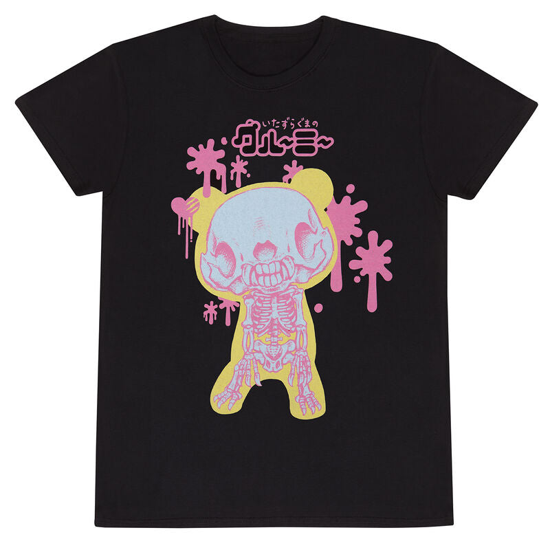 Gloomy Bear - Painted Skeleton - T-Shirt Black