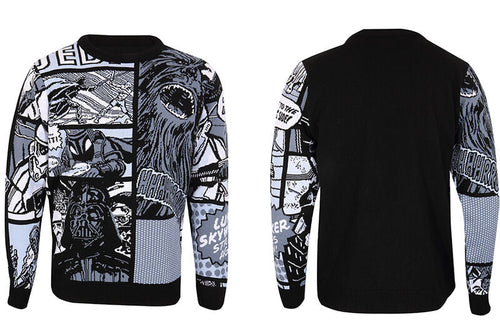 STAR WARS - MANGA PANELS BLAU - PULLOVER