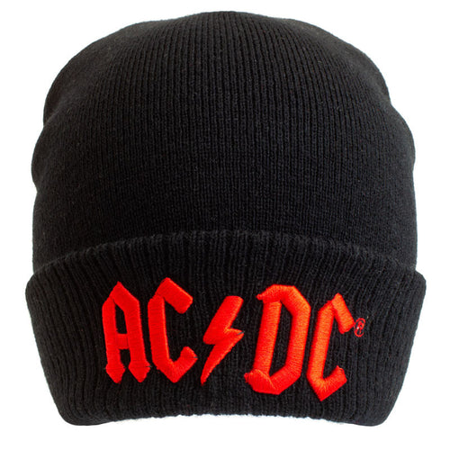 AC/DC - APPLIZIERTES LOGO - BEANIE