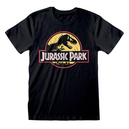 JURASSIC PARK - ORIGINAL LOGO DISTRESSED - T-SHIRT